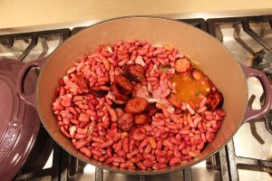 red beans in pot