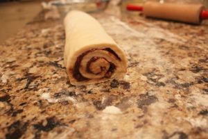 rolled cinnamon roll dough