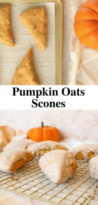pumpkin oats scones