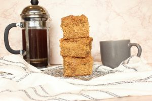 stacked chai coffee cake