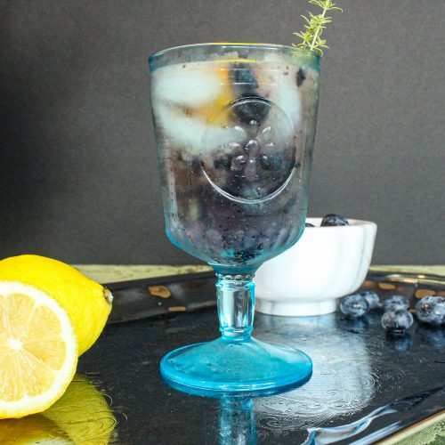 lemon blueberry thyme spritzer