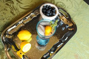 lemon blueberry thyme spritzer